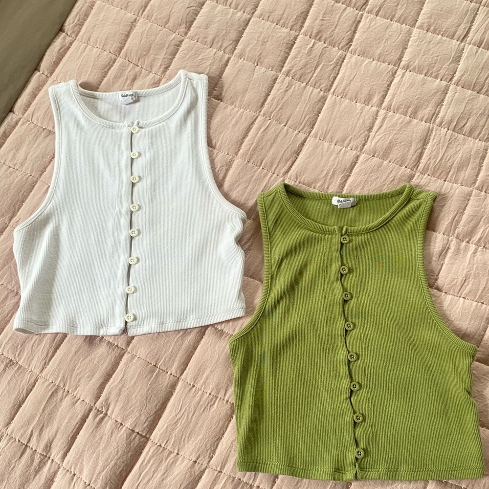Garage Crop Top 💚🤍